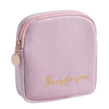 Kit menstruel portable, pochette de rangement réutilisable pour serviettes hygiéniques en velours doux, convient aux filles, aux femmes et aux