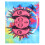 Ταπισερί Μάνταλα με σχέδιο Tie Dye και Ουράνιο Ήλιο, Σελήνη, Αστέρι, Μποέμικο 2
