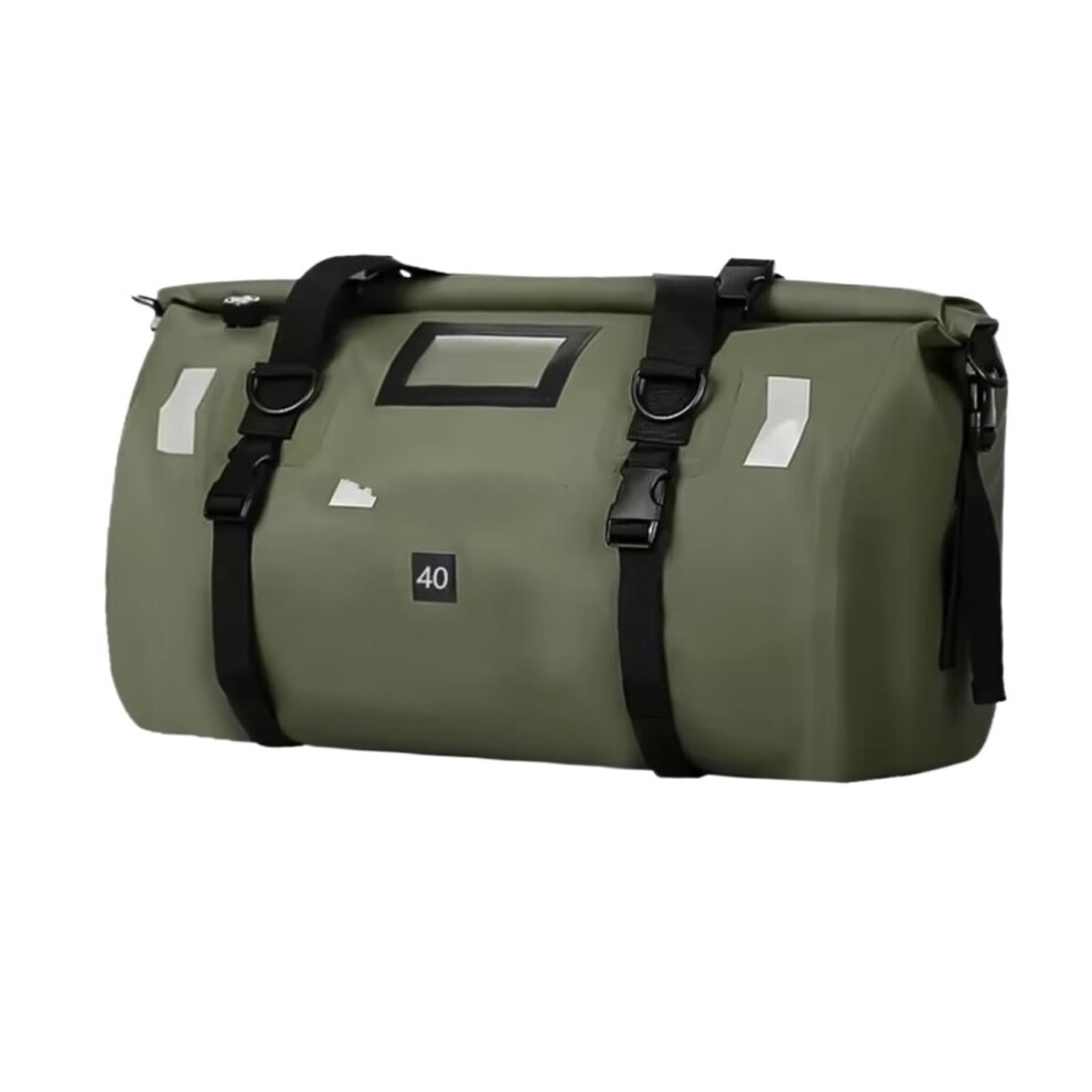 Waterproof Motorcycle Saddlebags 40L Universal Pannier Bags For Travel And Camping Green 9119770701305