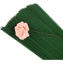 Corone floreali e altro, filo per steli floreali, facile da modellare, rimane in posizione, verde scuro, 100 pezzi, ideale per progetti artistici e