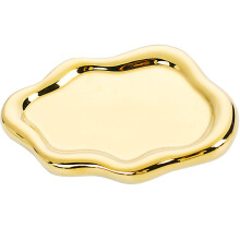 Creative Cloud Formed Ceramic Jewelry Tray Multifunctional-Gold