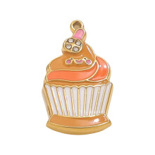 Stainless Steel Enamel Pendant Ice Cream-Orange ice cream