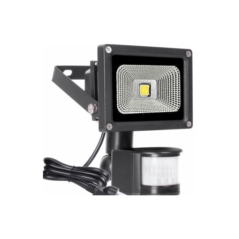 Outdoor Flood Energy Saving Led Motion Sensor, Dusk To Dawn Customizable Security Ip66 Waterproof, Easy Installation For Garage Yard Pat Light