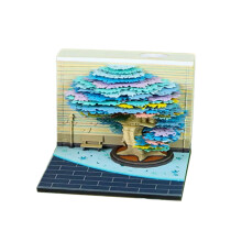 Twintig zes artistieke 3D-boomgroeikalender Wekelijks-winter