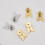 Adjustable Earring Backs For Drooping Earlobes-Gold Butterfly 7