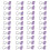 40 stks/set Hartvorm Bindmiddel Clips Paperclips-Paars 1