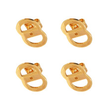 Gold or Silver Earring Backs With Secure 8 Shape Structure-Gold
