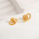 Gold or Silver Earring Backs With Secure 8 Shape Structure-Gold 5