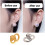 Gold or Silver Earring Backs With Secure 8 Shape Structure-Gold 3