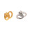 Gold or Silver Earring Backs With Secure 8 Shape Structure-Gold 2