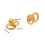 Gold or Silver Earring Backs With Secure 8 Shape Structure-Gold 4