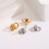 Gold or Silver Earring Backs With Secure 8 Shape Structure-Gold 7
