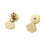 Comfort Lift Earring Support Backs For Sagging-Gold Cat claw 1