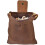 Storage Leather Canvas Bag Hiking Camping Portable-Brown 1