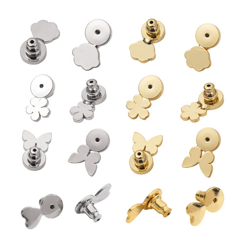 Comfort Lift Earring Support Backs For Sagging-Gold Cat claw 1