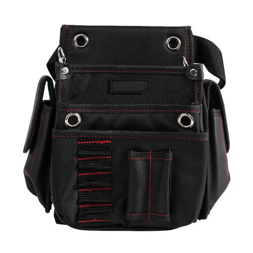 Multi Pocket Tool Belt Pouch with Adjustable Belt Electrician
