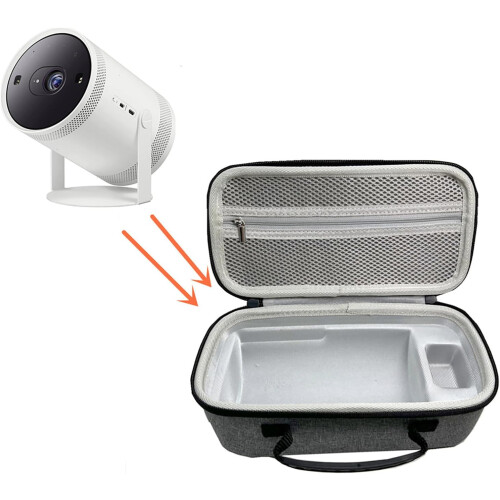 Hard EVA Projector Case Portable Protective Bag Zipper Closure EVA Hard Shell Compatible With Mini Projectors 2