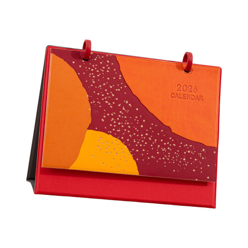 Tischkalender, 2026 Mini-Tischkalender, Planer,-Rot