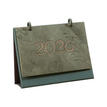 Monatskalender 2026, Kalender im Taschenformat, kreative-Grün