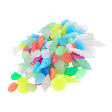 Glow Dark Aquarium Pebbles 50 Pieces Night Stones For Fish Tanks Compact Gravels For Aquascaping Safe For Freshwater