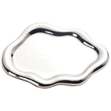 Cloud Styles keramische schaal voor opslag en presentatie-Zilver