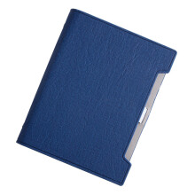 Business-Leder-Tagebuch, 192 Seiten breit, liniert, 6-Blau