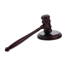 Judge's Gavel Round Base Court Hammer For Auctions Courtroom Use 1Set Hammer Stand
