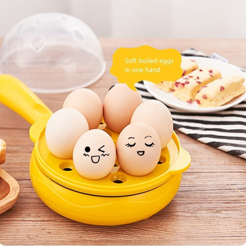 Mini Electric NonStick Skillet with Automatic Shutoff for Eggs, Pancakes, Steak, Single Layer 2