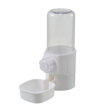 Bird Water Feeder Automatic Bird Cage Food Dispenser Transparent Parakeet Fountain White For Indoor Outdoor Use