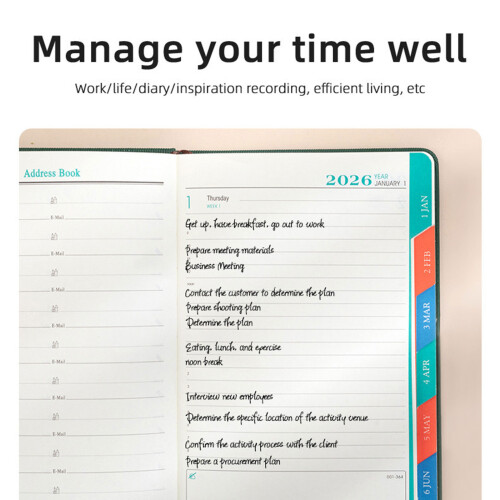Professional 2026 Academic Planner Full Year Daily-Sky Blue 1