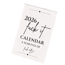 2026 Wall Calendar 12 Month from Jan to Dec Twin Wire Binding