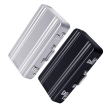 2Pcs Metal Business Card Case 3.86x2.52In Light Weight-A
