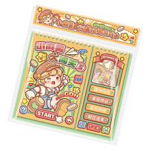 Miniature Scene Sticker Waterproof Scenery PET Sticker-yellow