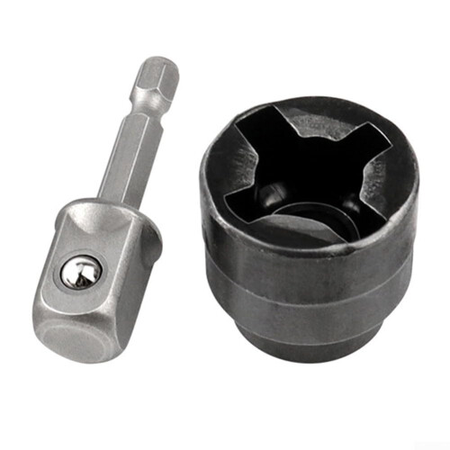 Impact Wrench Adapter with Quick Release for Fast Tire Changes, Heavy Duty Socket for Power Drill