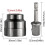 Impact Wrench Adapter with Quick Release for Fast Tire Changes, Heavy Duty Socket for Power Drill 2