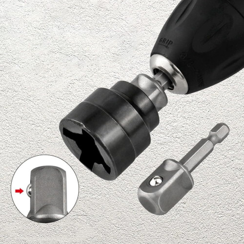 Impact Wrench Adapter with Quick Release for Fast Tire Changes, Heavy Duty Socket for Power Drill 2