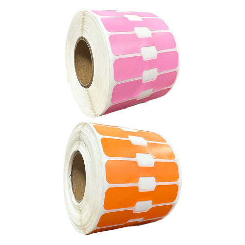 2000PCS Anpassbare Schmuck Preis Aufkleber Papier Aufkleber-Rosa 1
