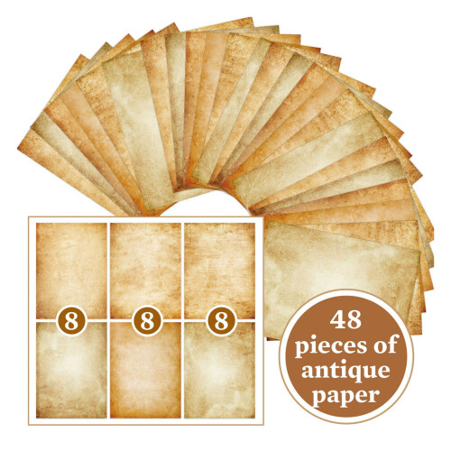 Premium 48 Page Retro Styles A4 Paper Creative Double Sided-G