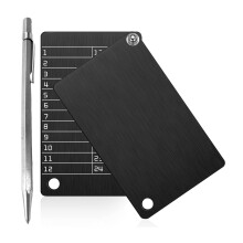 Nonflammable Aluminum Crypto Wallet Set For Private Key