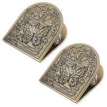 2 Stuks Antieke Document Clip Multifunctionele Bladwijzers-D