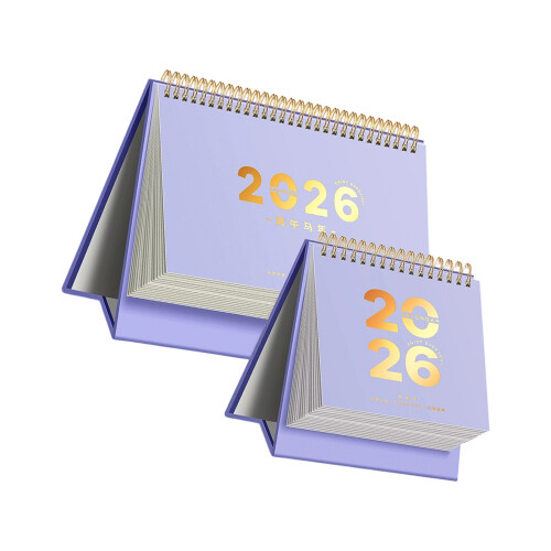 2026 Kalender Creatieve Desktop Decoratie Planner-Paars