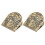 2 stuks antieke notitie clip document klem voor notebook-C 1