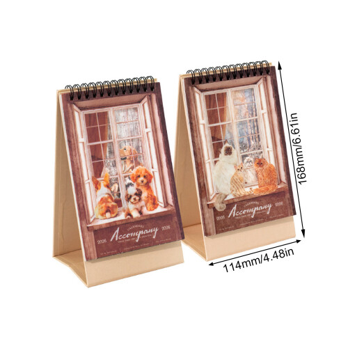 Gerecycled papier Task Trackers Kalender Retro Desktop-2 2