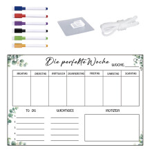 Uitwisbaar helder acryl wekelijks planner-TYU501 6 pennen