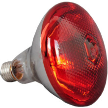Calor instantáneo para baño, lámpara de calor de luz roja infrarroja con filamento grueso de tungsteno, embalaje de espuma de poliestireno, vidrio