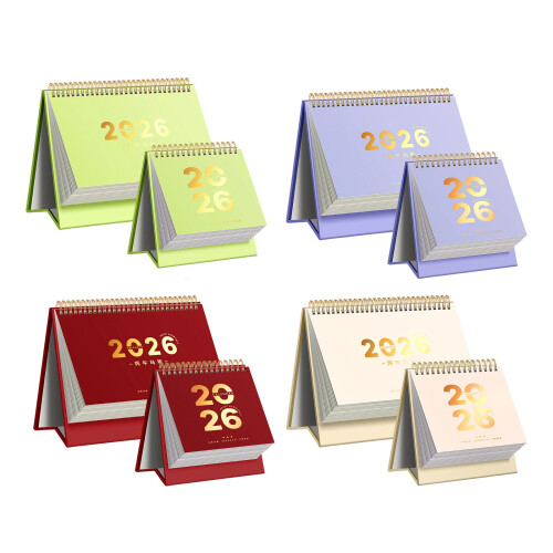 2026 Kalender Creatieve Desktop Decoratie Planner-Paars 2