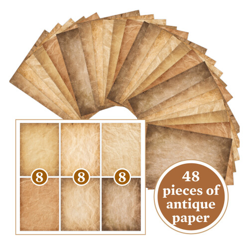 Klassiek getextureerd A4-printerpapier 48 vellen-F.