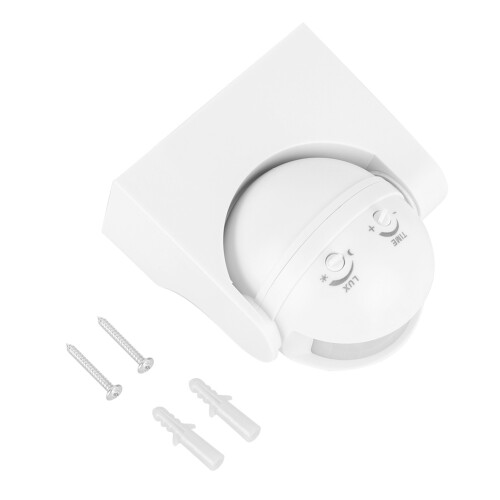 Motion Sensor Light For Wall Mount, Dusk To Dawn Switch Automatic Control Security Lighting Motion Detection With Adjustable PIR Sensor For Corridor T