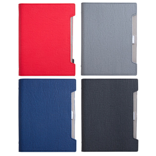 Business Leather Journal 192 Pages Wide Lined Refillable-grey 1