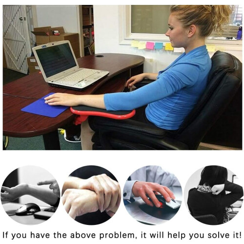 Mouse Pad για καρέκλα, εργονομικός σχεδιασμός με αφρό μνήμης για γραφείο (ταιριάζει 2